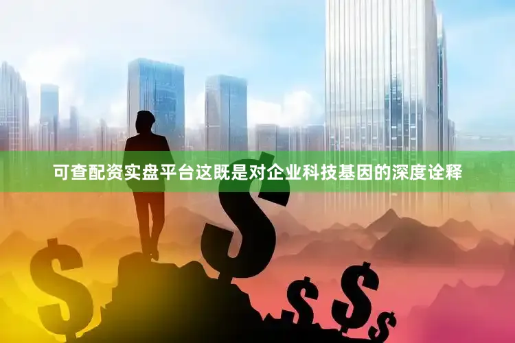 可查配资实盘平台这既是对企业科技基因的深度诠释